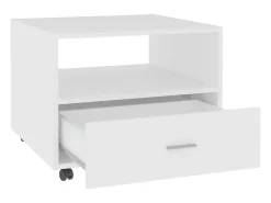 Mesa De Centro*vidaxl Mesa de centro 55x55x40 cm derivados de madeira Branco
