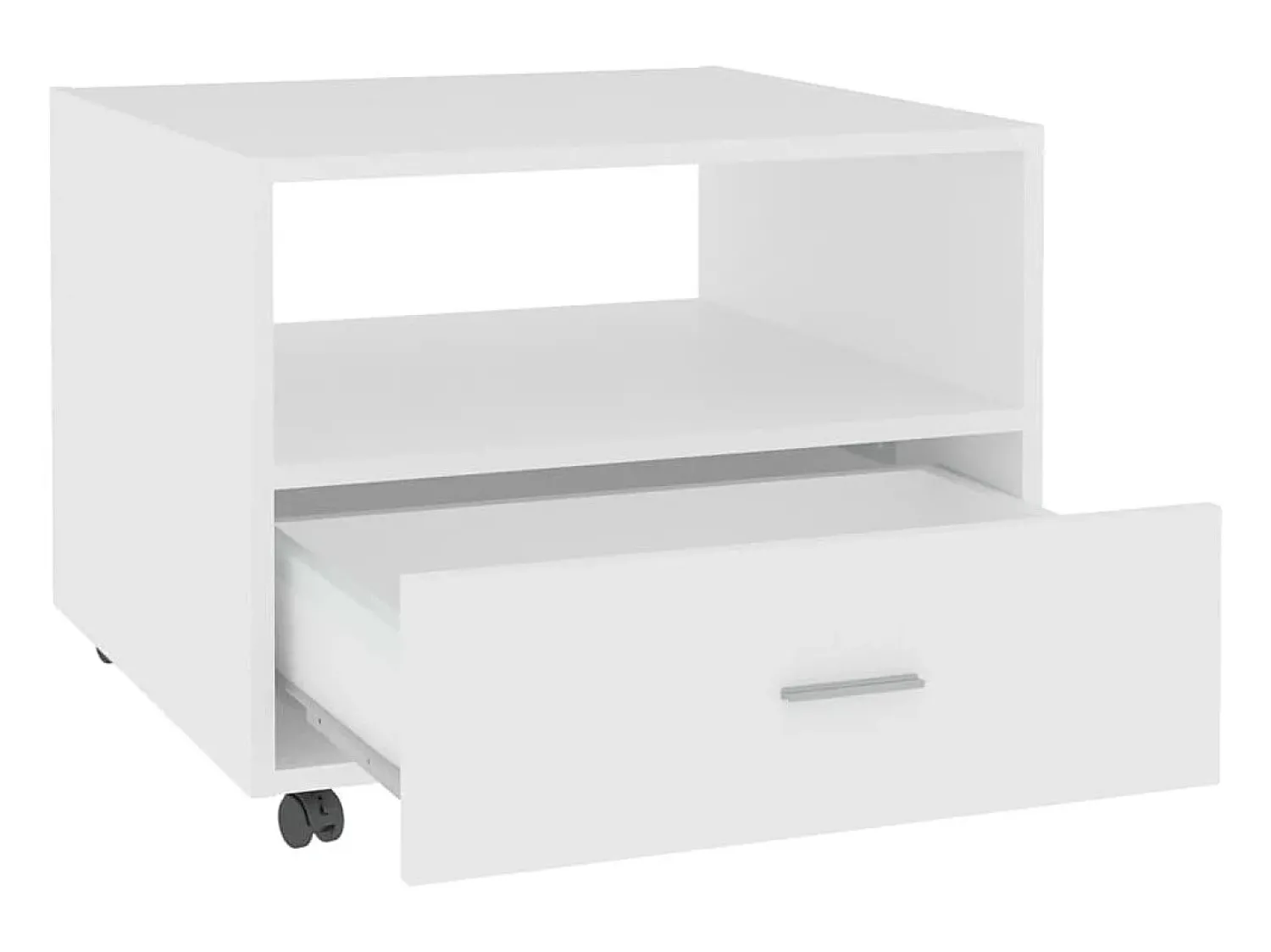 Mesa De Centro*vidaxl Mesa de centro 55x55x40 cm derivados de madeira Branco