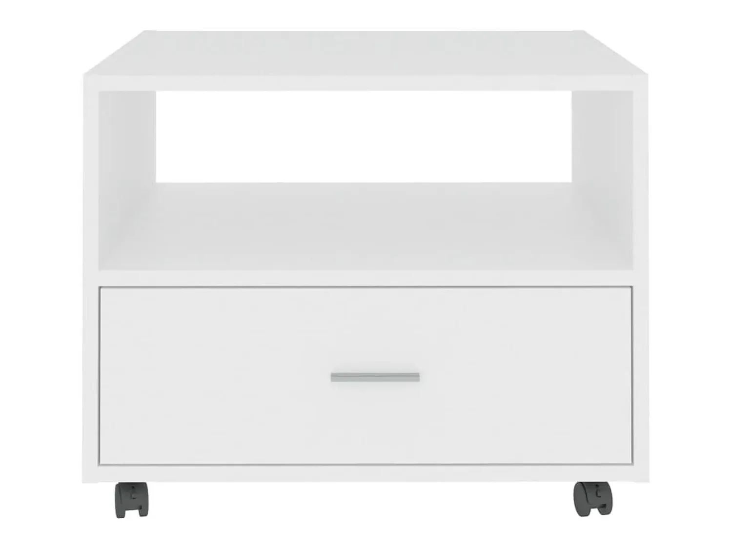 Mesa De Centro*vidaxl Mesa de centro 55x55x40 cm derivados de madeira Branco