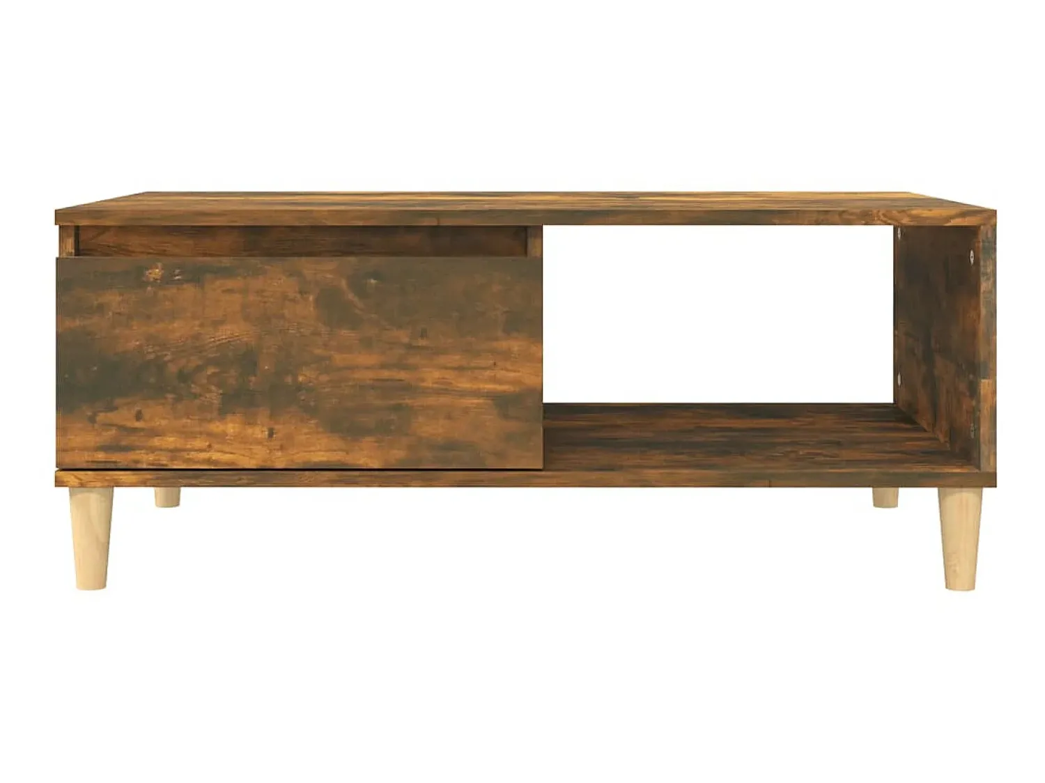 Sale Mesa de centro 90x50x36,5 cm derivados madeira carvalho fumado PT336396 Castanho