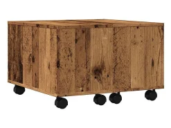 Outlet vidaxl Mesa de centro 60x60x38 cm derivados de madeira madeira velha Natural claro