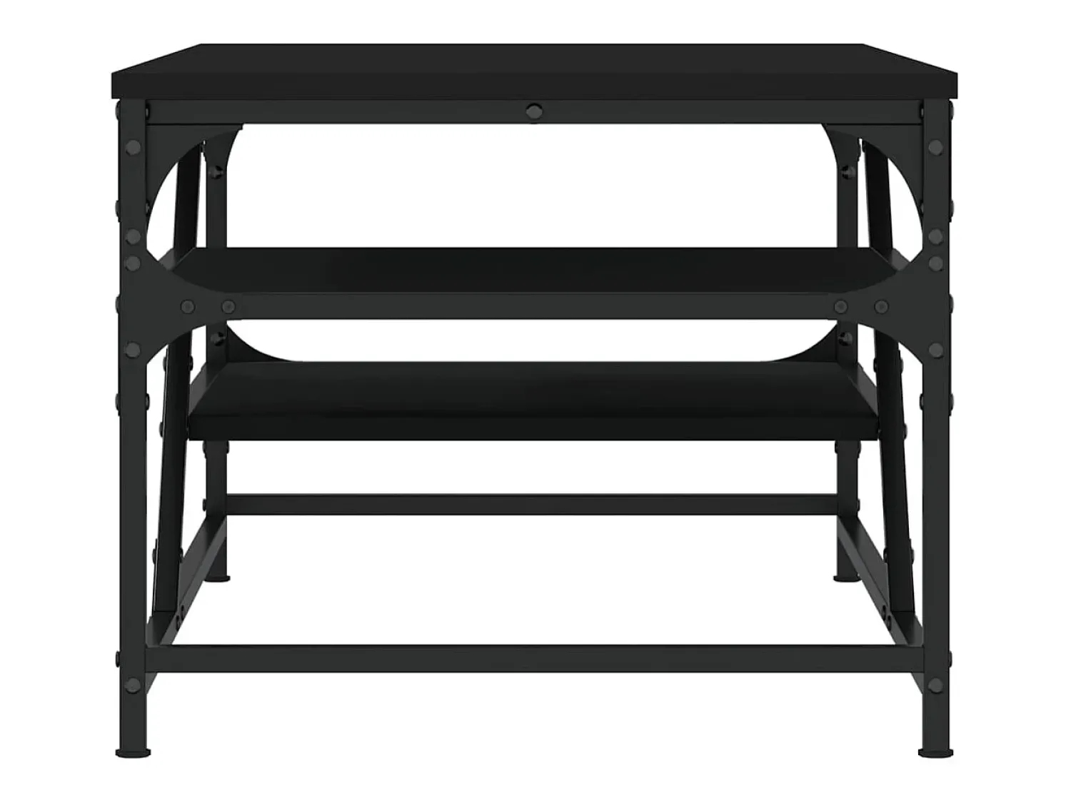 Mesa De Centro|vidaxl Mesa de centro 100x49x40 cm derivados de madeira Preto