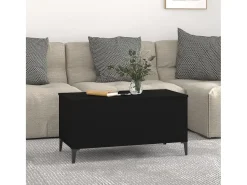 Hot Mesa de centro 90x44,5x45 cm derivados de madeira PT455506 Preto