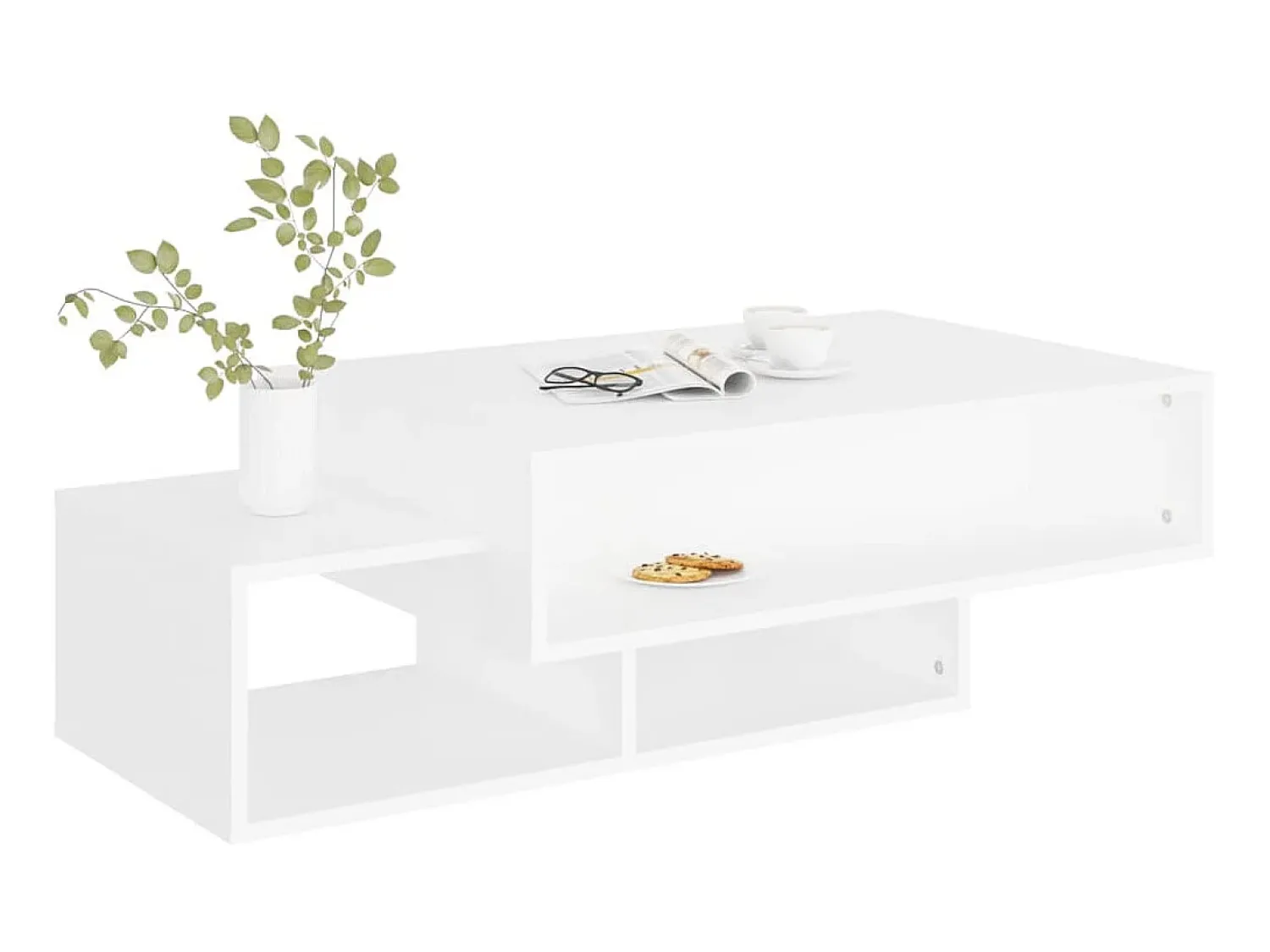 Mesa De Centro* Mesa de centro 105x55x32 cm derivados de madeira PT456896 Branco