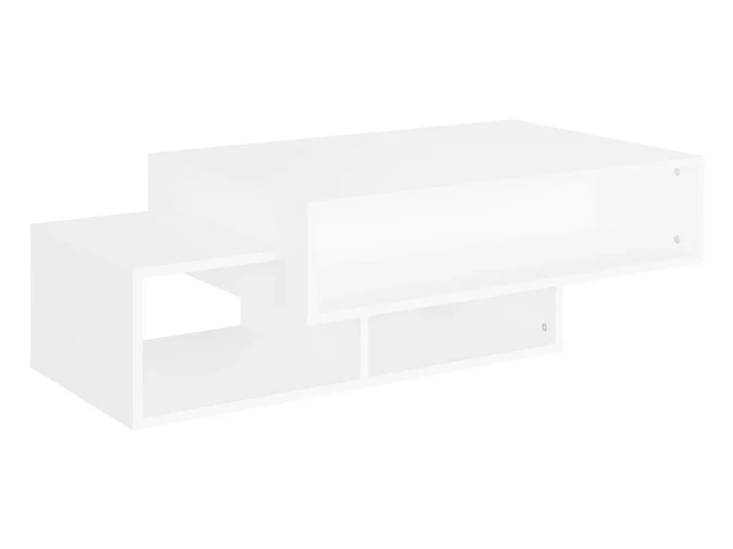 Mesa De Centro* Mesa de centro 105x55x32 cm derivados de madeira PT456896 Branco