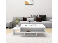 Mesa De Centro* Mesa de centro 105x55x32 cm derivados de madeira PT456896 Branco