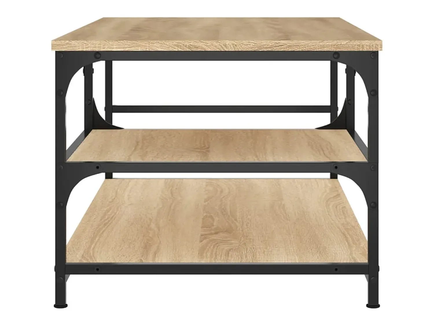 Mesa De Centro* Mesa de centro 90x49x40 cm derivados de madeira carvalho sonoma PT456577 Castanho