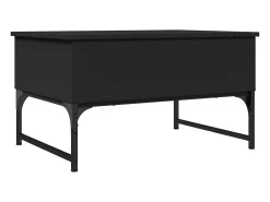 Mesa De Centro*vidaxl Mesa de centro 70x50x40 cm derivados de madeira/metal Preto