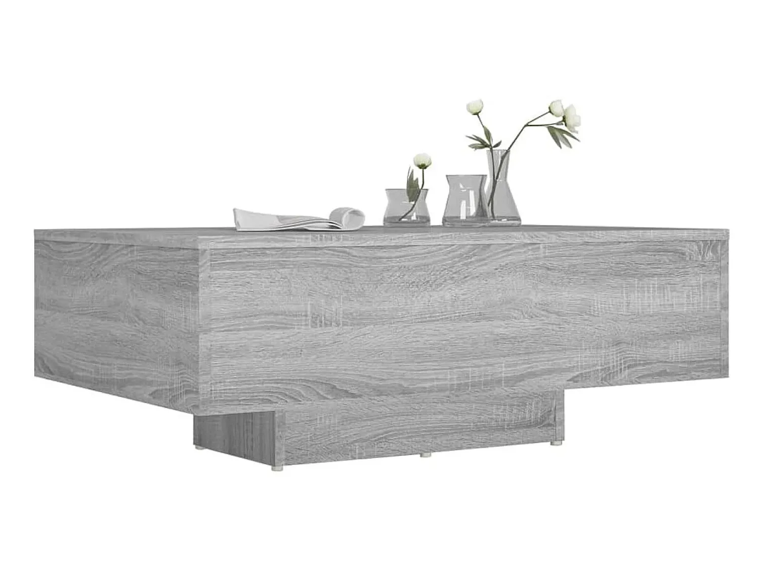 Mesa de centro 85x55x31 cm derivados de madeira sonoma PT541845 Cinzento