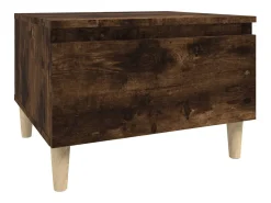 Mesa De Centro* Mesa de centro 50x46x35 cm derivados de madeira carvalho fumado PT129196 Castanho