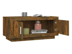 Mesa de centro 102x50x45 cm derivados madeira carvalho fumado PT892878^ Mesa De Centro