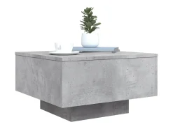 Mesa De Centro|vidaxl Mesa de centro 55x55x31 cm derivados de madeira cinza-cimento Cinzento claro