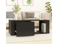 Mesa De Centro| Mesa de centro 100x50,5x35 cm derivados de madeira PT816615 Preto