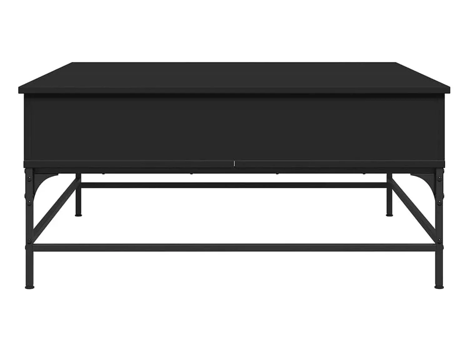 Mesa De Centro|vidaxl Mesa de centro 95x95x45 cm derivados de madeira/metal Preto