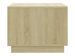 Mesa De Centro|vidaxl Mesa de centro 55x55x43 cm derivados de madeira carvalho sonoma Natural claro