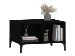 Mesa De Centro*vidaxl Mesa de centro 60x50x36,5 cm derivados de madeira Preto