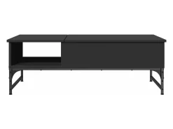 Discount Mesa de centro 100x50x35 cm derivados de madeira/metal PT300935 Preto