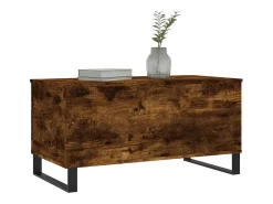 Mesa De Centro|vidaxl Mesa de centro 90x44,5x45 cm derivados madeira carvalho fumado Natural claro