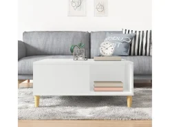 Mesa De Centro| Mesa de centro 80x80x36,5 cm derivados de madeira PT358850 Branco