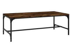 Mesa De Centro|vidaxl Mesa de centro 100x50x35 cm derivados madeira carvalho fumado Natural claro