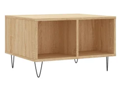 New Mesa de centro 60x50x36,5 cm derivados madeira carvalho sonoma PT452837 Castanho
