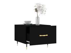 Mesa De Centro* Mesa de centro 50x50x40 cm derivados de madeira PT674370 Preto
