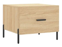 Mesa De Centro| Mesa de centro 50x50x40 cm derivados de madeira carvalho sonoma PT368012 Castanho