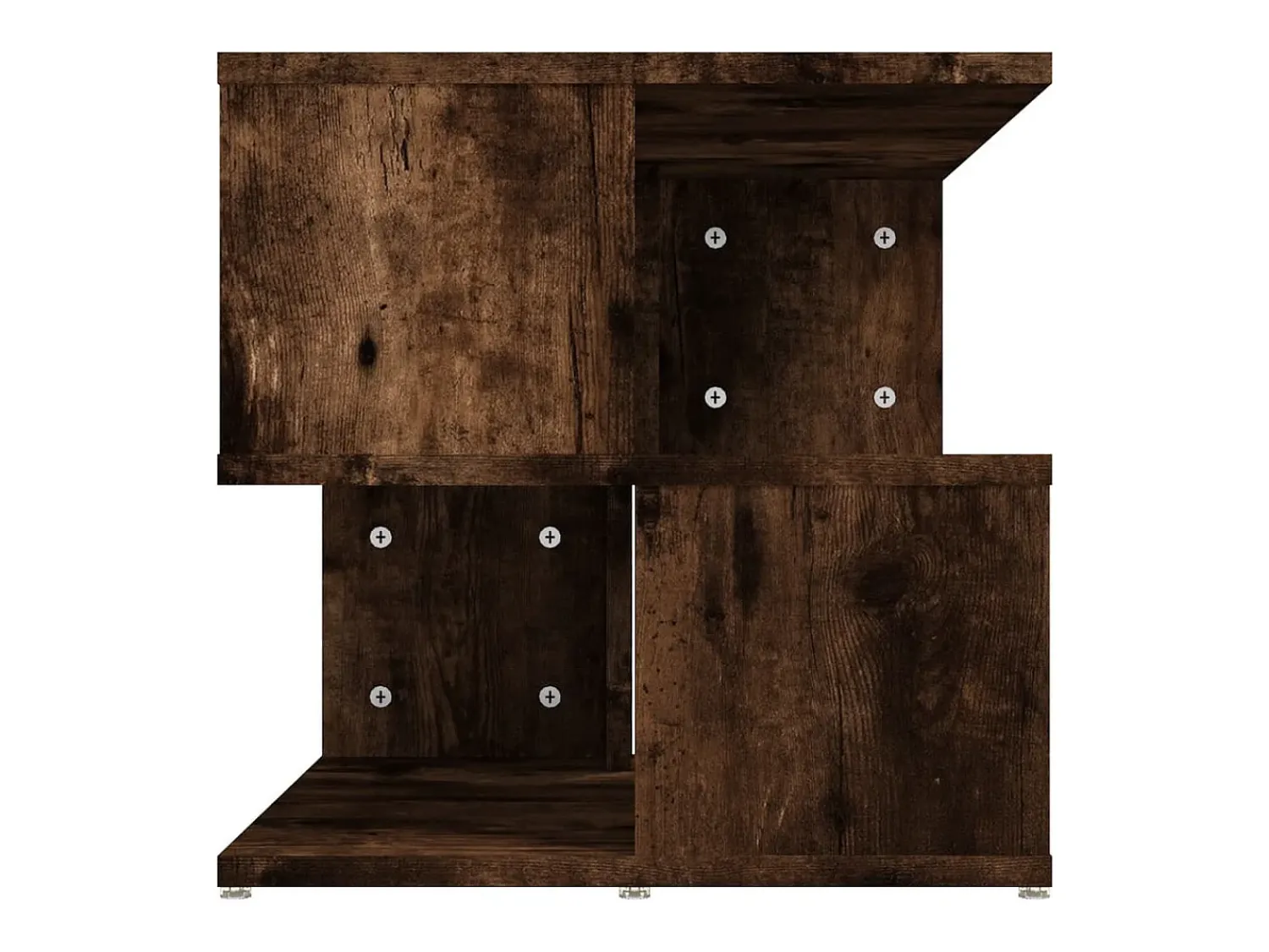 Mesa De Centro* Mesa de centro 40x40x40 cm derivados de madeira carvalho fumado PT133183 Castanho