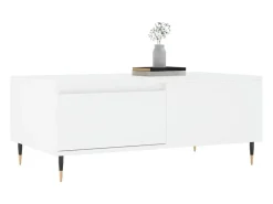 Online vidaxl Mesa de centro 90x50x36,5 cm derivados de madeira Branco