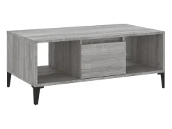 Mesa De Centro* Mesa de centro 90x50x36,5 cm derivados madeira sonoma PT468246 Cinzento