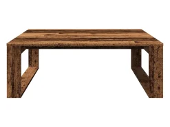 Mesa De Centro|vidaxl Mesa de centro 100x100x35 cm deriv. de madeira madeira velha Natural claro