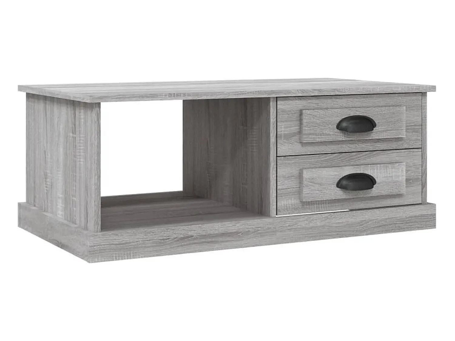Clearance vidaxl Mesa de centro 90x50x35 cm derivados madeira sonoma Cinzento