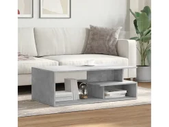 Mesa De Centro| Mesa de centro 102x55x35 cm derivados de madeira cinza cimento PT292593 Cinzento