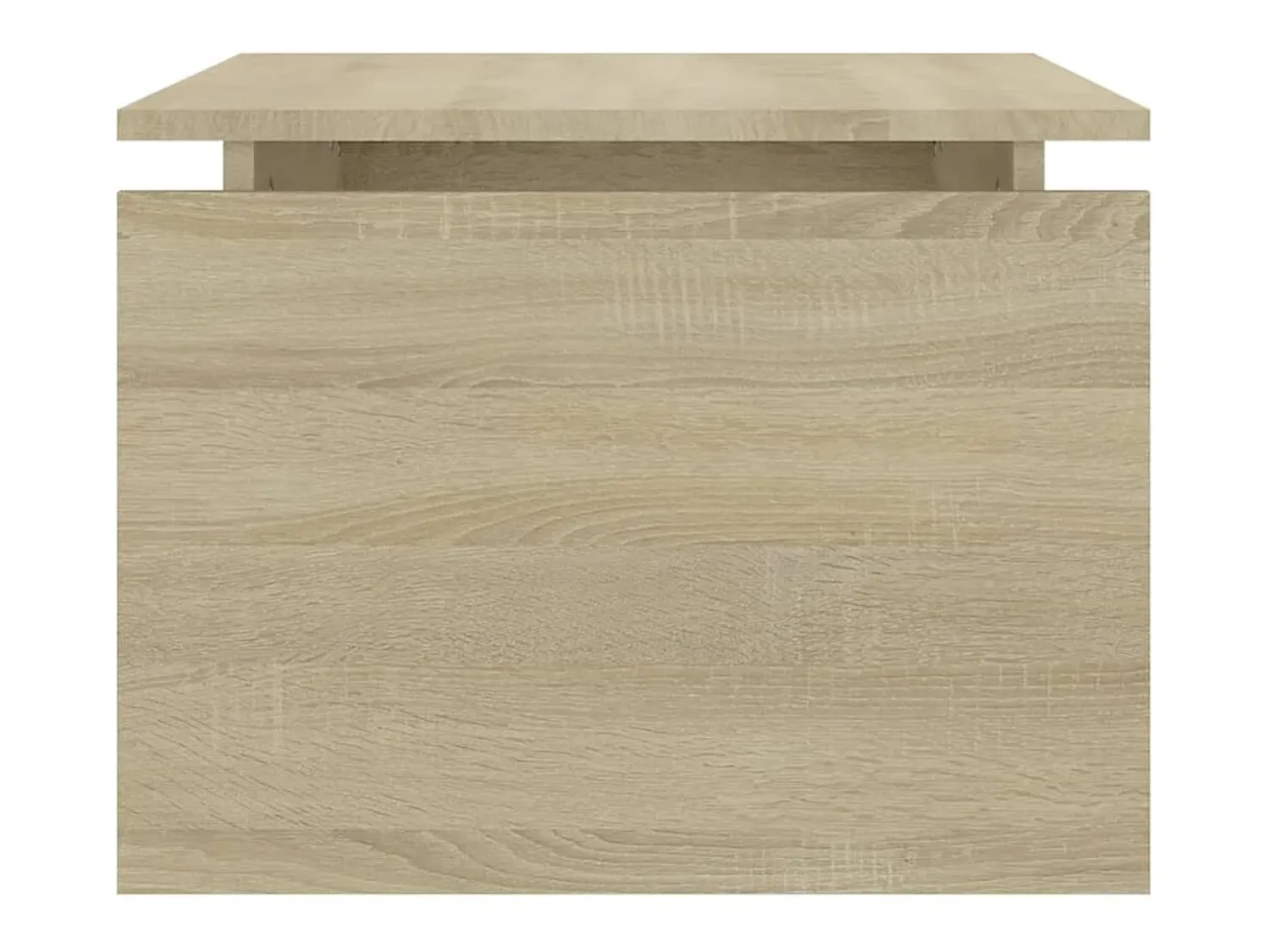 vidaxl Mesa de centro 68x50x38 cm derivados de madeira carvalho sonoma Natural claro