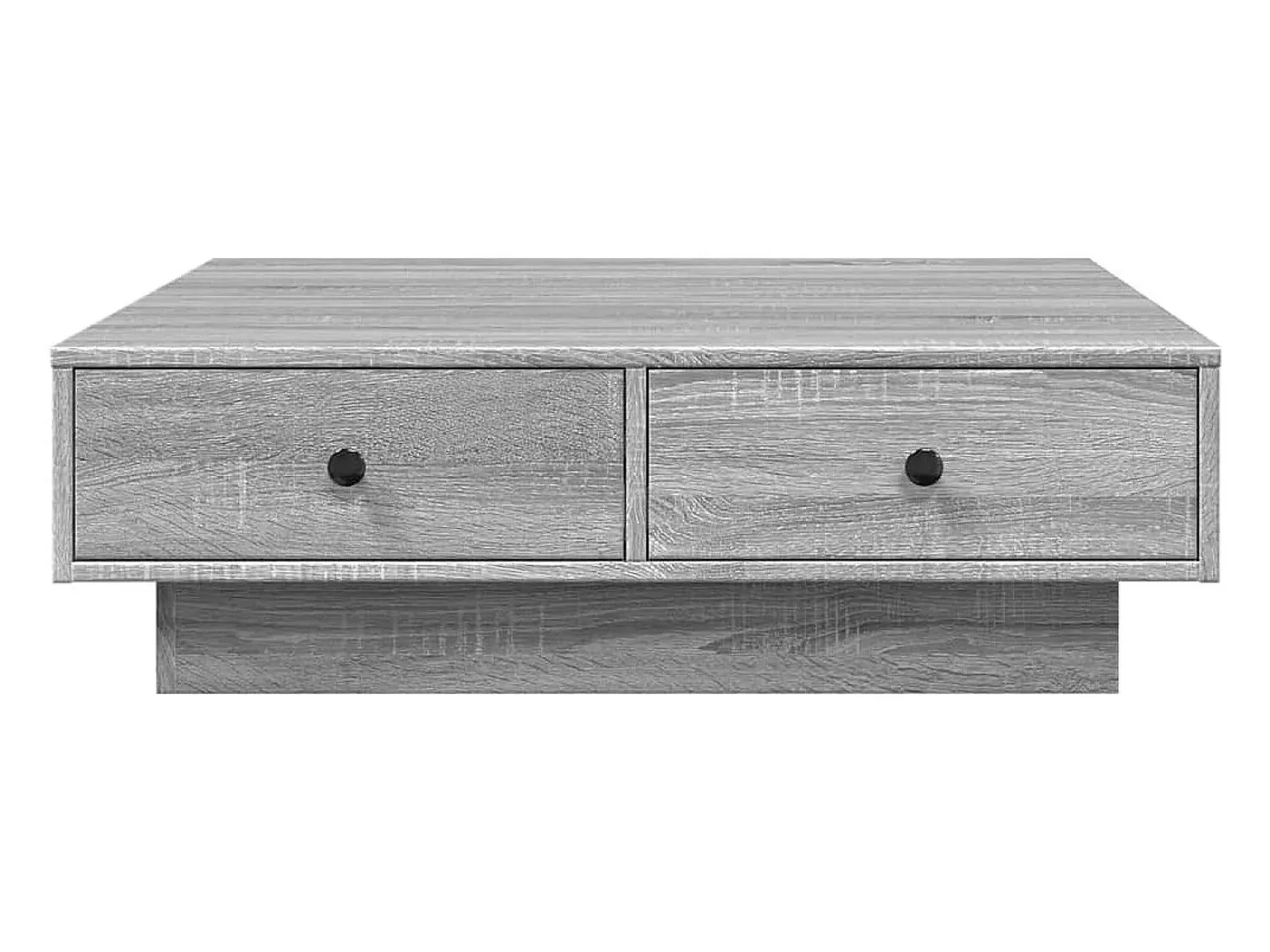 Mesa De Centro| Mesa de centro 90x90x28 cm derivados madeira sonoma PT826784 Cinzento