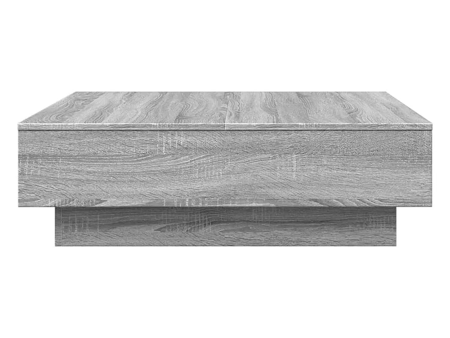 Mesa De Centro| Mesa de centro 90x90x28 cm derivados madeira sonoma PT826784 Cinzento