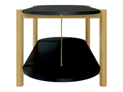 Mesa De Centro|vidaxl Mesa de centro 110x48x40 cm derivados de madeira Preto