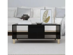 Mesa De Centro| Mesa de centro 90x50x36,5 cm derivados de madeira PT570800 Preto