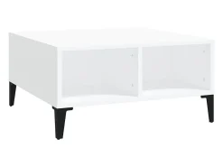 Mesa de centro 60x60x30 cm derivados de madeira PT431613 Branco