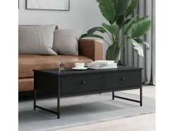 Mesa De Centro| Mesa de centro 101x49x39,5 cm derivados de madeira PT441154 Preto
