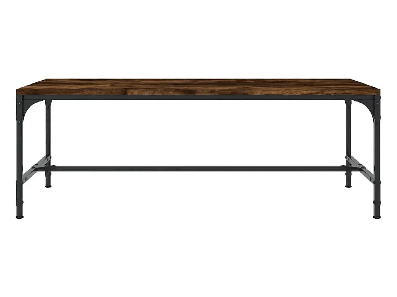 Mesa De Centro| Mesa de centro 100x50x35 cm derivados madeira carvalho fumado PT439328 Castanho