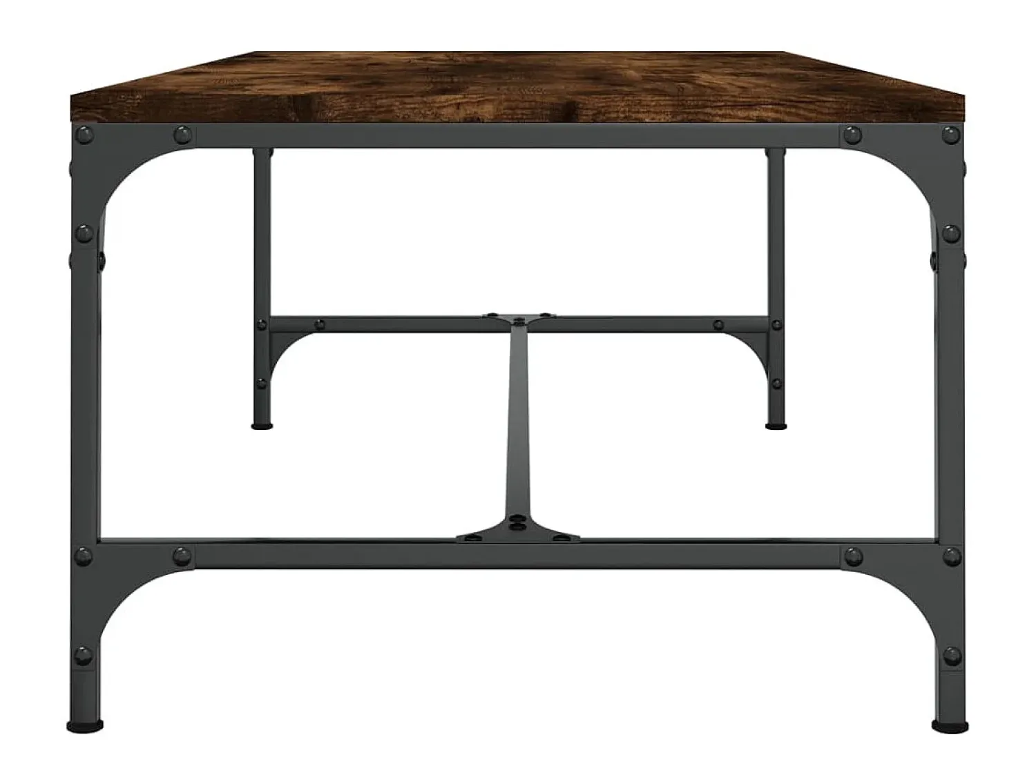 Mesa De Centro| Mesa de centro 100x50x35 cm derivados madeira carvalho fumado PT439328 Castanho