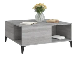 Sale vidaxl Mesa de centro 80x80x36,5 cm derivados madeira sonoma Cinzento