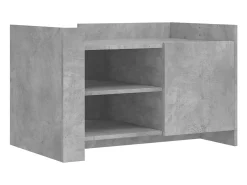 Mesa De Centro*vidaxl Mesa de centro 80x50x50 cm derivados de madeira cinza cimento Cinzento