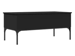 Mesa De Centro* Mesa de centro 100x50x45 cm derivados de madeira/metal PT683591 Preto