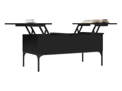 Mesa De Centro* Mesa de centro 100x50x45 cm derivados de madeira/metal PT683591 Preto