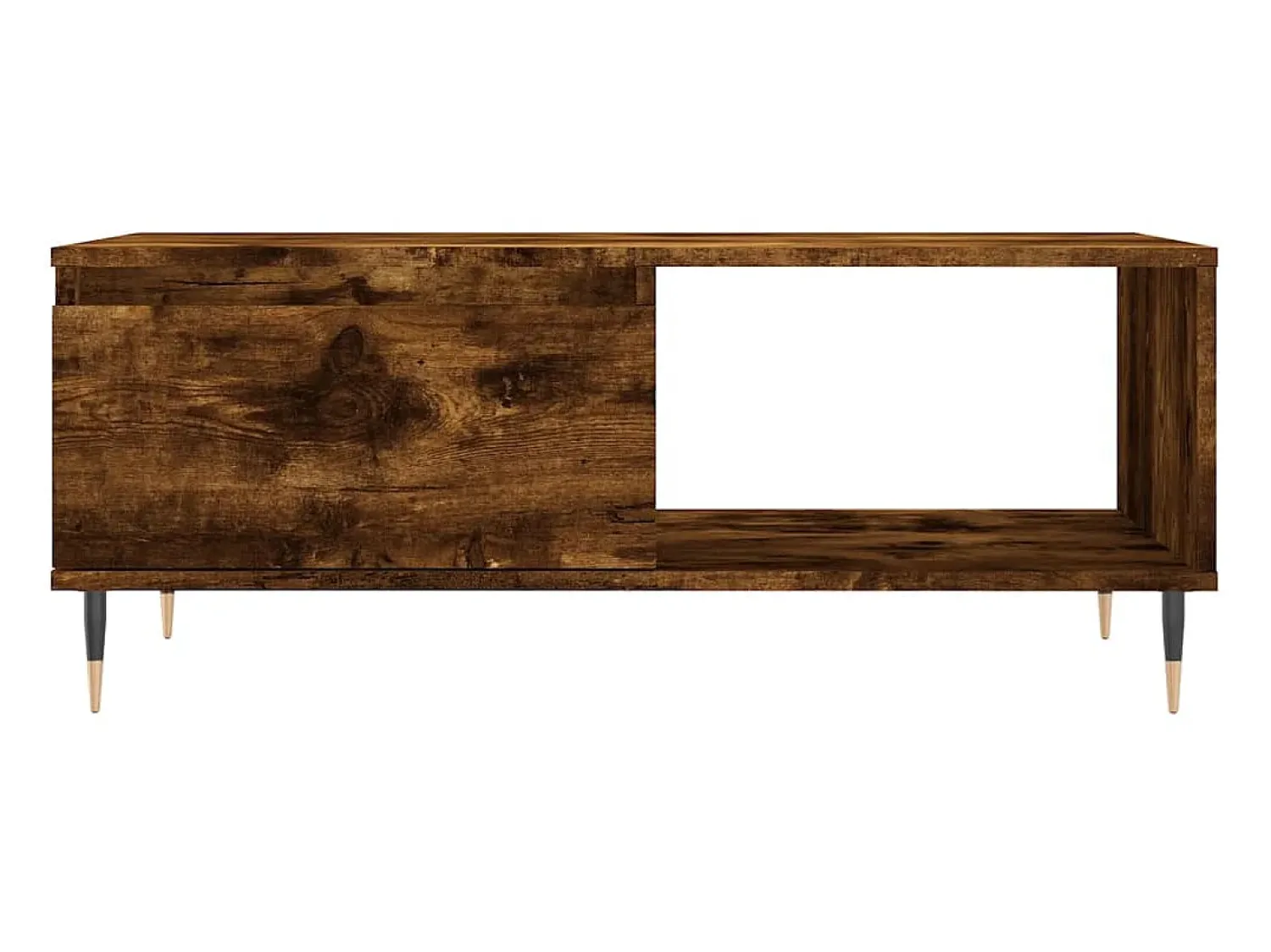 Sale Mesa de centro 90x50x36,5 cm derivados madeira carvalho fumado PT499909 Castanho