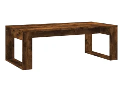 Mesa De Centro| Mesa de centro 102x50x35 cm derivados madeira carvalho fumado PT104119 Castanho