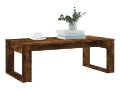 Mesa De Centro| Mesa de centro 102x50x35 cm derivados madeira carvalho fumado PT104119 Castanho