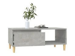 Mesa De Centro|vidaxl Mesa de centro 90x50x36,5 cm derivados madeira cimento Cinzento